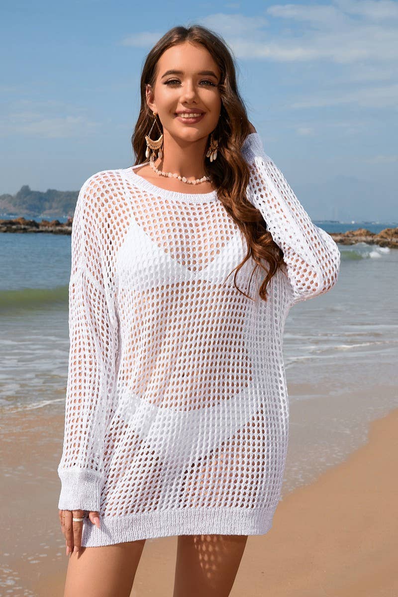 Round Neck Bikini Cover Top