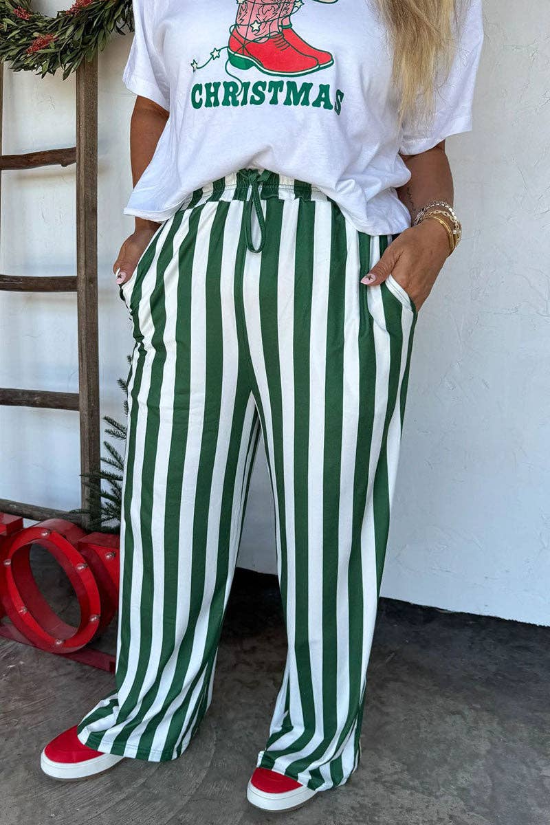 Striped Wide Leg Pants
