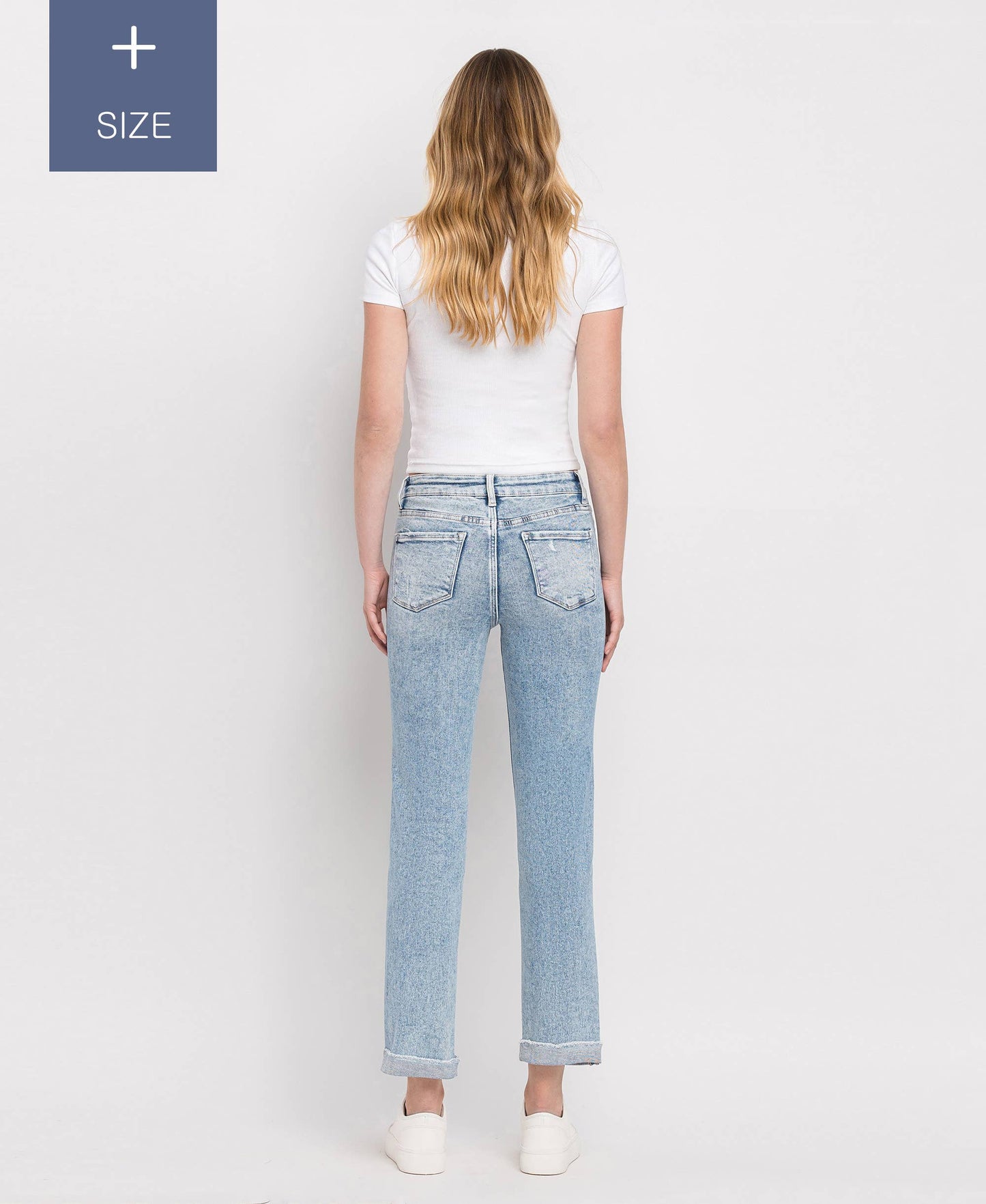 PLUS SIZE TUMMY CONTROL HIGH RISE SLIM STRAIGHT