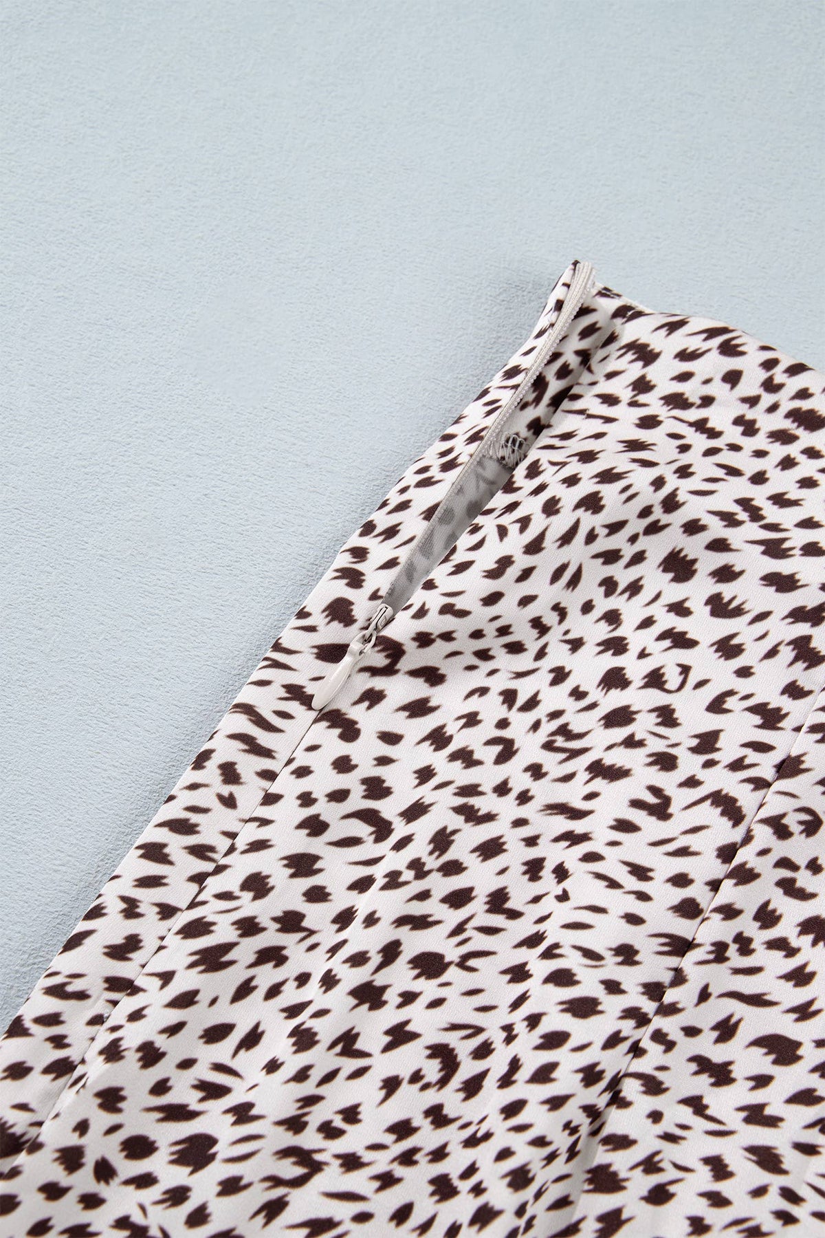 Cheetah Lace Slit Skirt