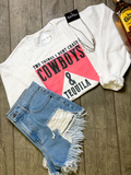 Cowboys and Tequila Sweatshirt in Grey