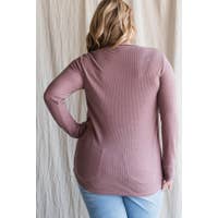 Mauve Waffle Knit Thermal